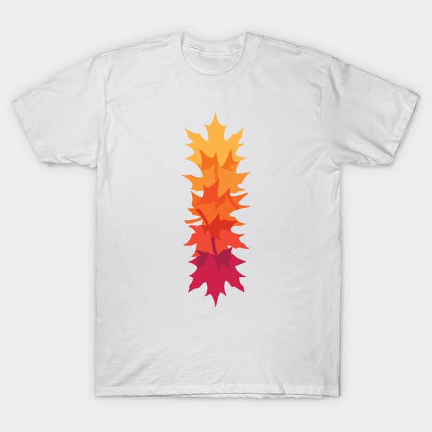 Falling Maple : Warm T-Shirt by Waynem